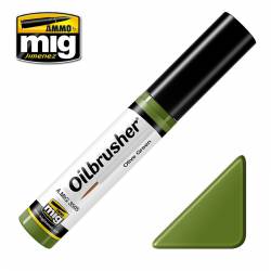 Oilbrusher: olive green.