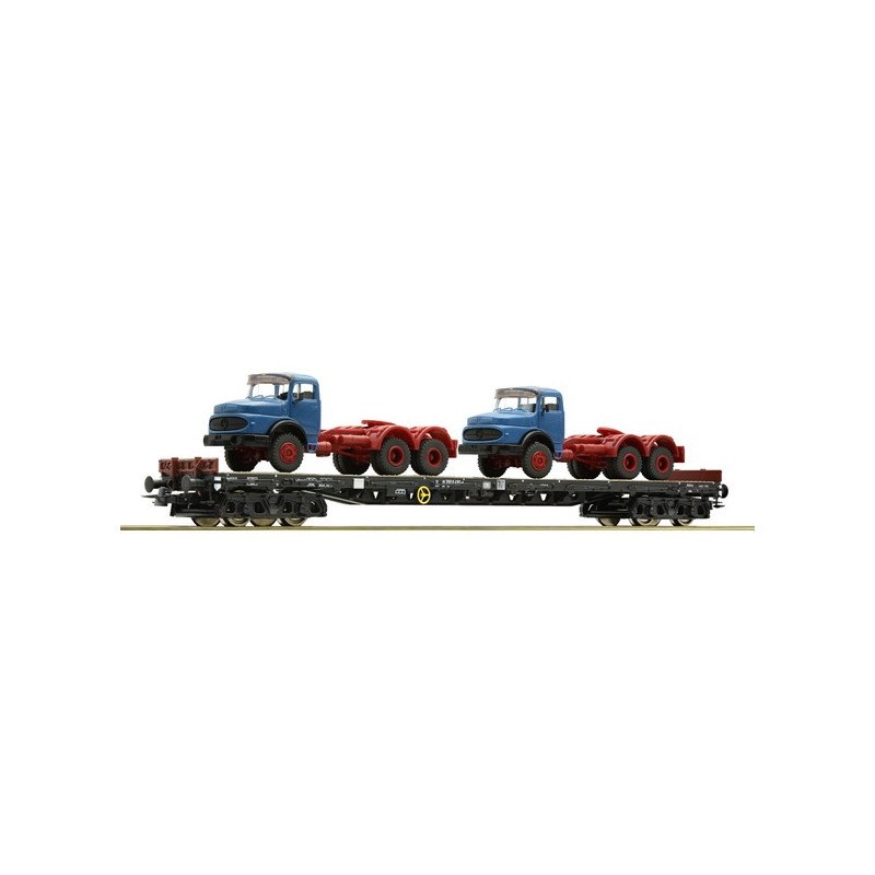 Stake car + two lorries, DB. ROCO 67304 Stake car + two lorries, DB. ROCO 67304