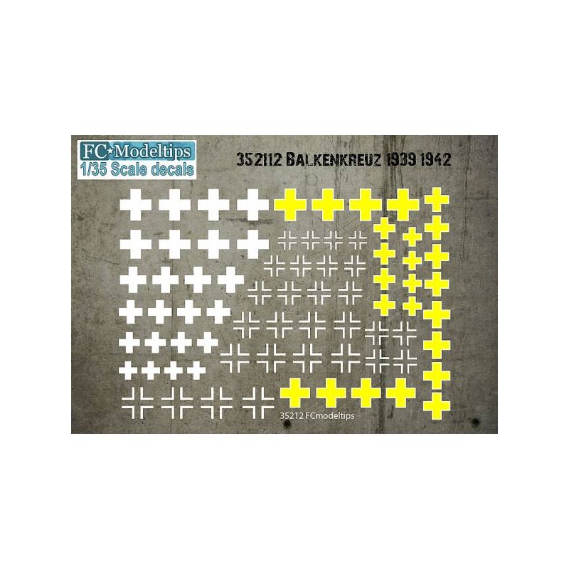 Calcas: Balkenkreuz, 1939-1942. FCMODELTIPS 35212