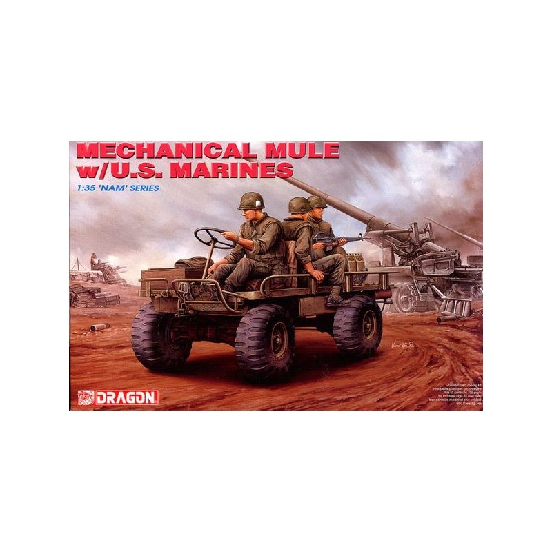 Mechanical mule with marines. DRAGON 3317 Mechanical mule with marines. DRAGON 3317