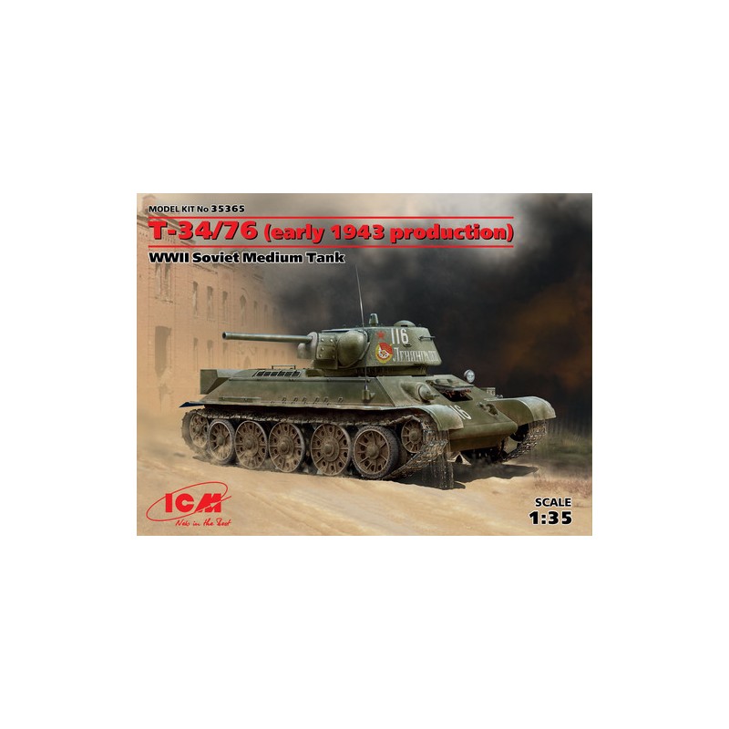 T-34/76, early 1943 production. ICM 35365