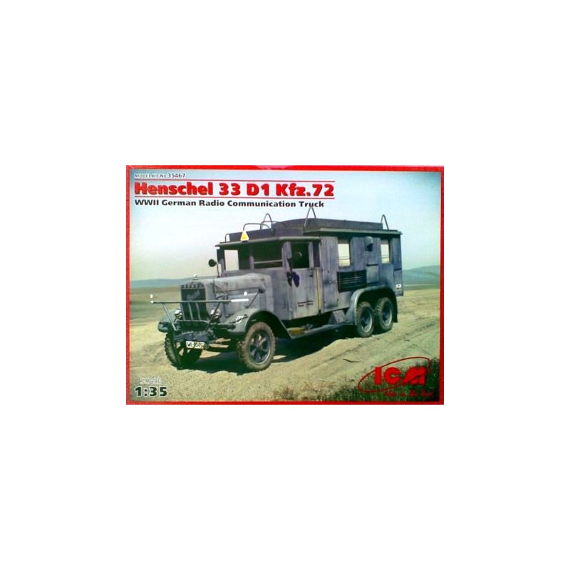Henschel 33D1 Kfz.72, camión alemán. ICM 35467