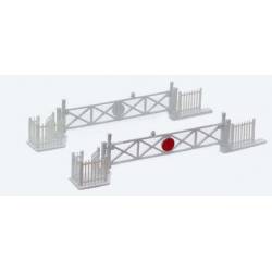 Level crossing gates.