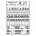 Numbers gothic, black. WOODLAND MG759