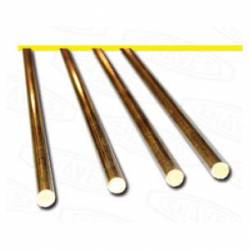 Messing massiv rund 2,1 mm.