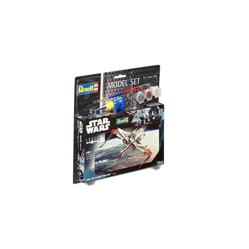 Star Wars: Caza reconocimiento ARC-170 y pinturas. REVELL 63608