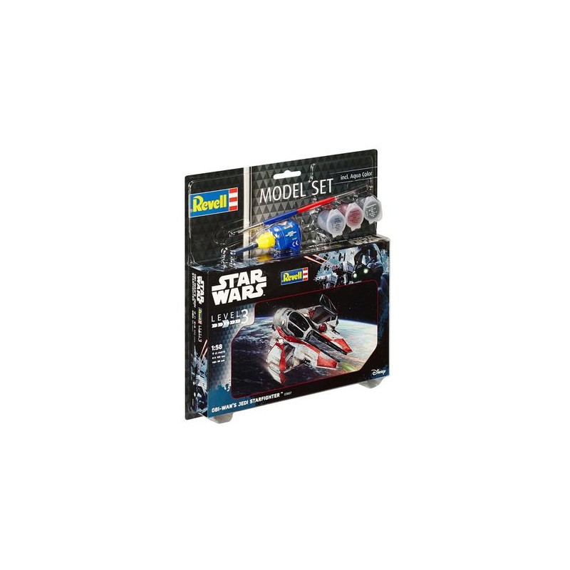 Star Wars: Caza Jedi de Obi-Wan con pinturas. REVELL 63607