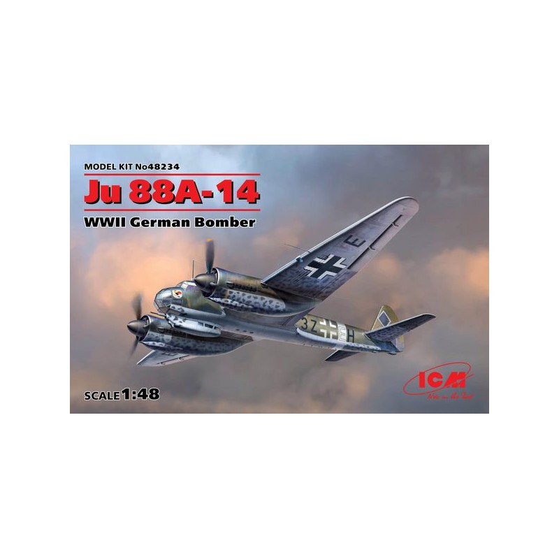 Bombardero alemán JU 88A- 14. ICM 48234