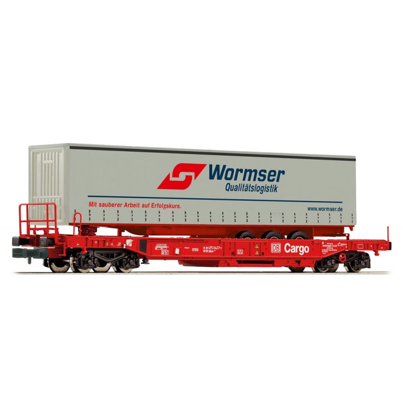Plataforma con remolque de "Wormser". FLEISCHMANN 845346 Plataforma con remolque de "Wormser". FLEISCHMANN 845346