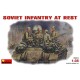 Soviet infantry at rest. MINIART 35001