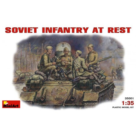 Soviet infantry at rest. MINIART 35001