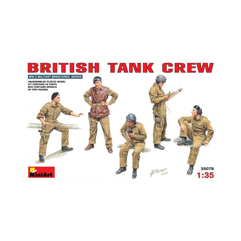 Carristas británicos. MINIART 35078 Carristas británicos. MINIART 35078