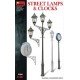 Street lamps and clocks. MINIART 35560