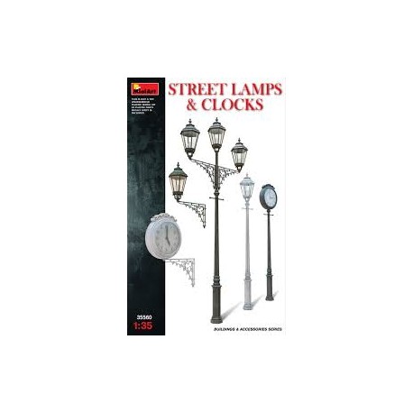 Farolas y relojes. MINIART 35560