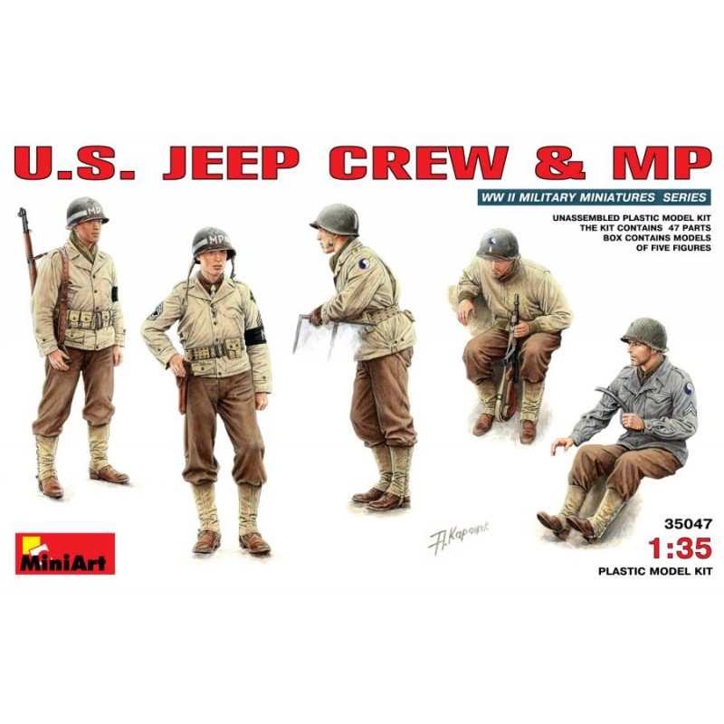 Dotación Jeep y Polícia. MINIART 35047 Dotación Jeep y Polícia. MINIART 35047