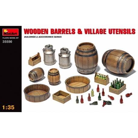 Wooden barrels. MINIART 35550