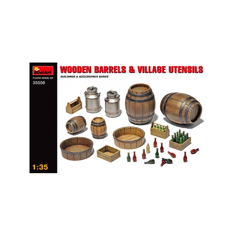 Barriles y utensilios. MINIART 35550