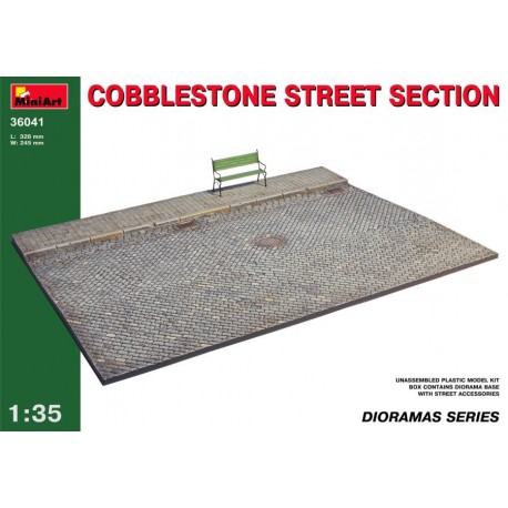 Cobblestone street section. MINIART 36041