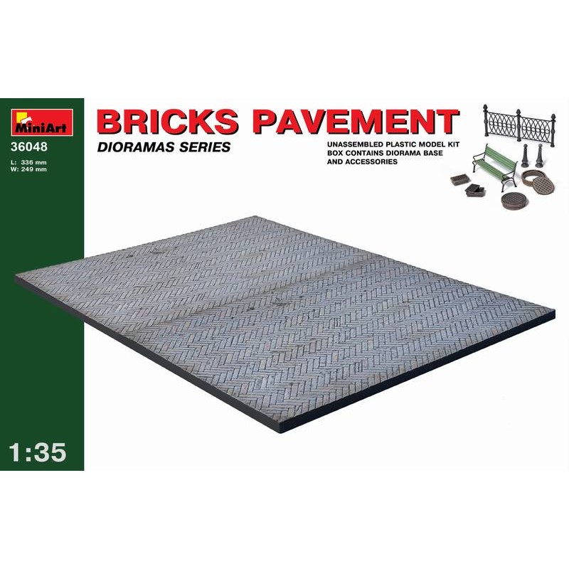 Bricks pavement. MINIART 36048 Bricks pavement. MINIART 36048