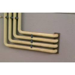 Pipe brackets.