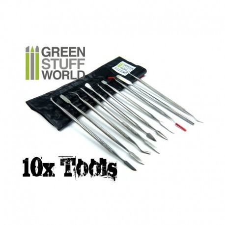 Sculpting Tools - Carvers (x10). GREEN STUFF WORLD