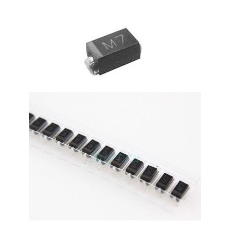 Diodo rectificador SMD 1N4007 (x10). ETM E007