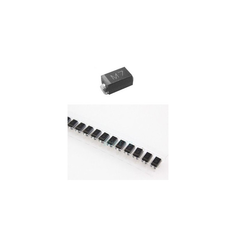 Diodo rectificador SMD 1N4007 (x10). ETM E007