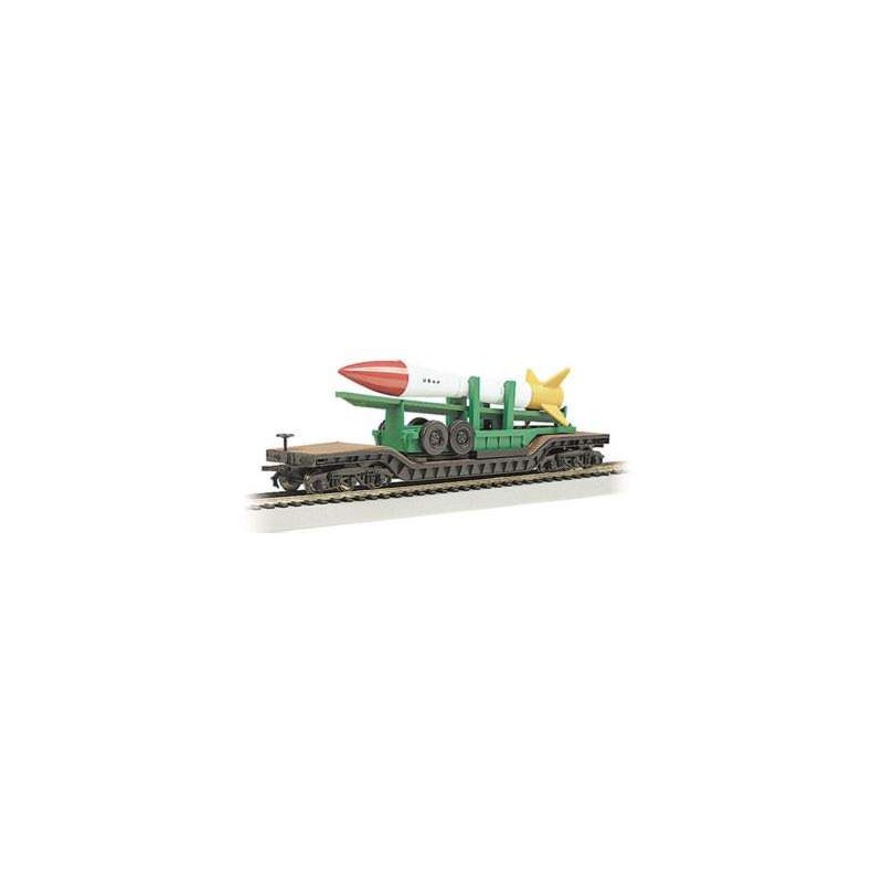 Flat car with misil. BACHMANN 71391