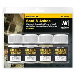 Soot and ashes.