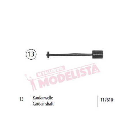 Cardan shaft, RENFE 333. ROCO 117610