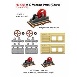 Machine parts.