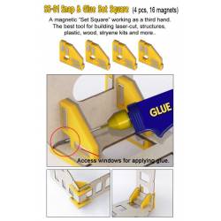 Snap and glue magnetic clamps. PROSES SS-001