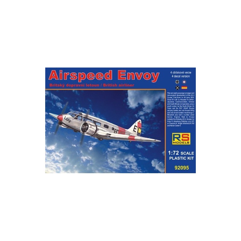 Airspeed Envoy. RS MODELS 92095 Airspeed Envoy. RS MODELS 92095