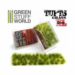 Grass tufts, realistic green. 12 mm. GREEN STUFF WORLD 363506