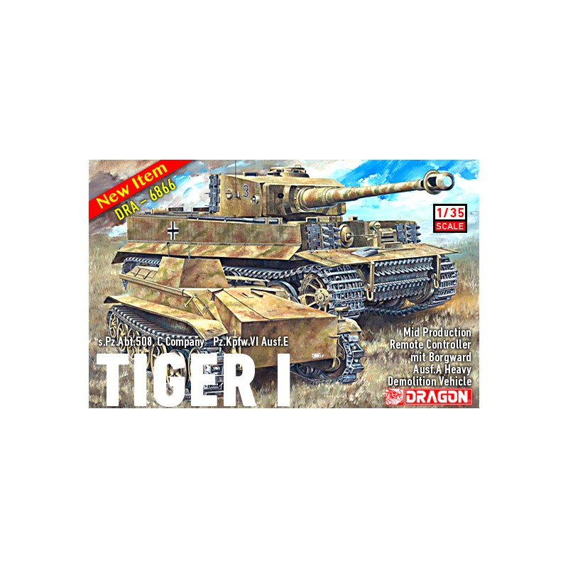 Tiger I y vehículo de demolición. DRAGON 6866