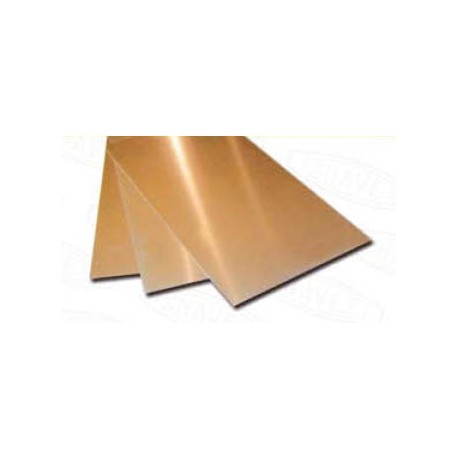 Brass sheet 0,2 mm. 400x200 mm. HIRSCH 8302