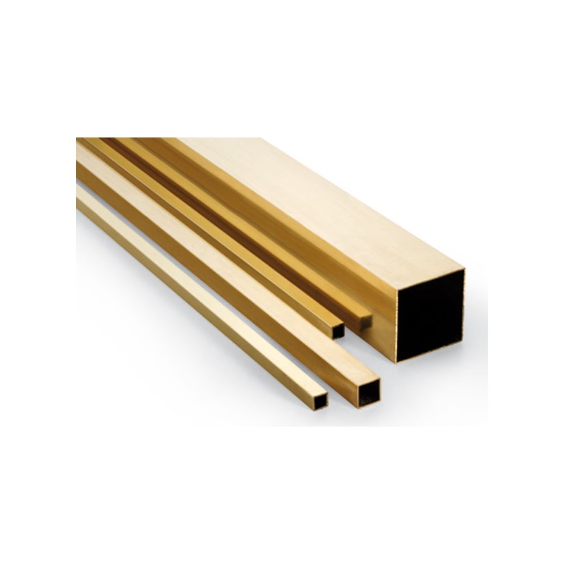 Tubo cuadrado de latón. 1,5 mm. HIRSCH 8015153
