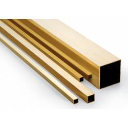 Square brass tube. 2 mm.