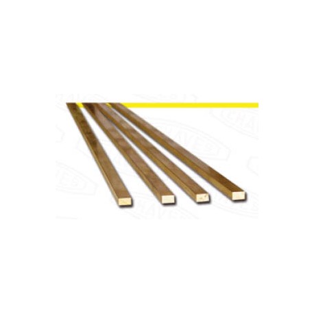 Flat brass profile 1,5 x 1 mm. HIRSCH 77151