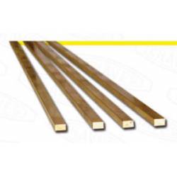 Flat brass profile 2 x 1,5 mm. HIRSCH 77215