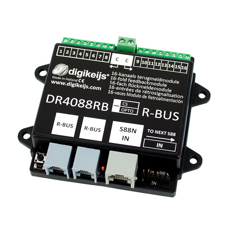 Retromódulo S88, conexión R-BUS. DIGIKEIJS DR4088RB-CS