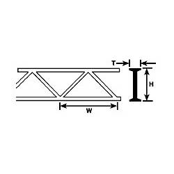 Cercha de estireno, 3,2 mm. PLASTRUCT 90651