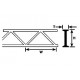 Styrene truss 12.7 mm. PLASTRUCT 90655