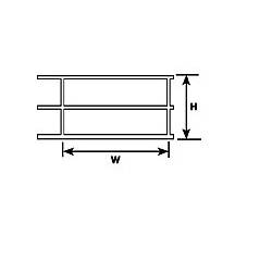 Styrene hand rail, 6,7 mm. PLASTRUCT 90681