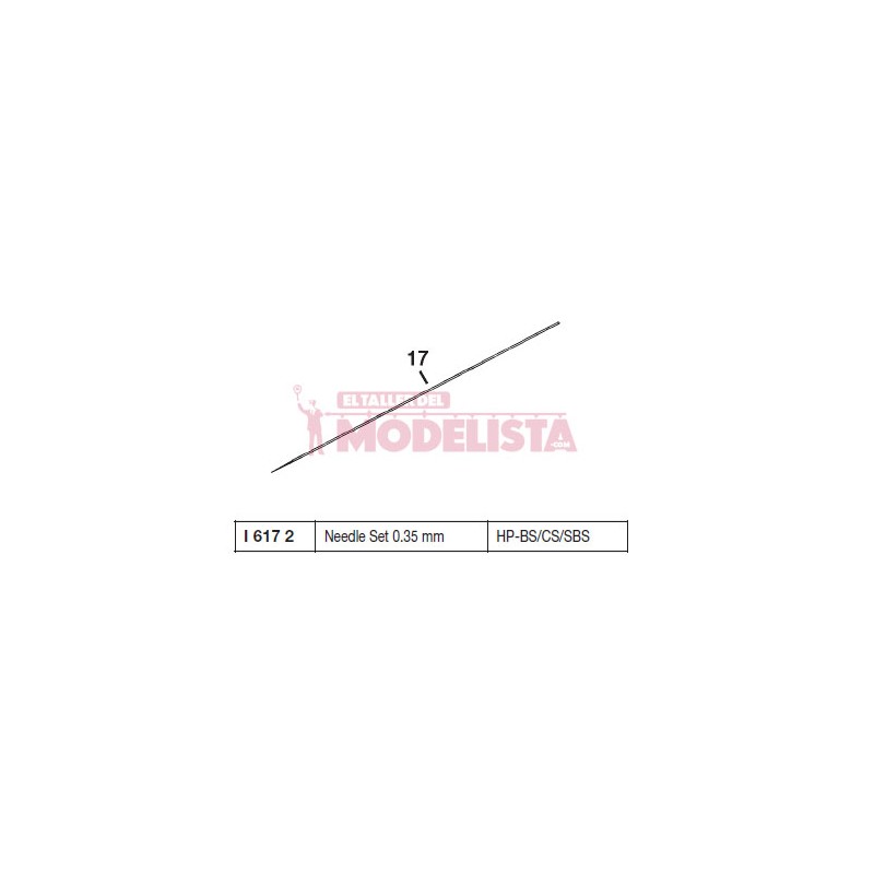 Aguja de 0,35 mm para Eclipse CS / BS / SBS. IWATA I617-2