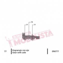 Engranaje con eje para 276.