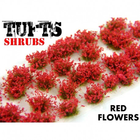 Shrub tufts, red. 6 mm. GREEN STUFF WORLD 363667