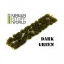 Shrub tufts, dark green. 6 mm. GREEN STUFF WORLD 363063