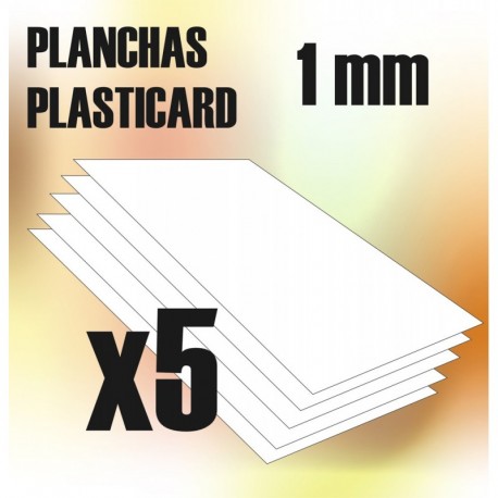 Plasticard A4 - 1mm. GREEN STUFF WORLD 9106
