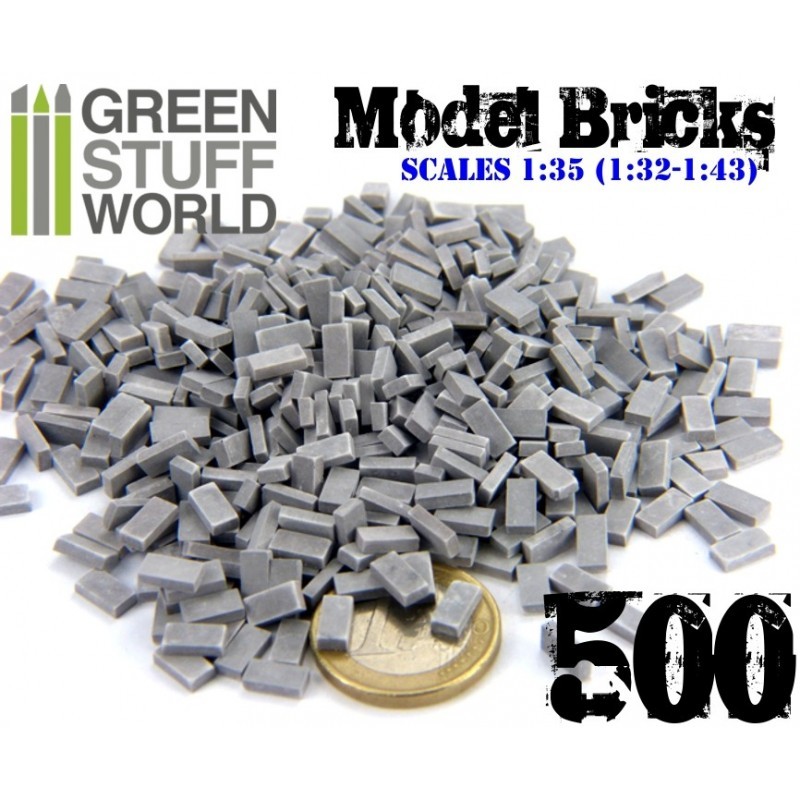 Ladrillos grises (x500). GREEN STUFF WORLD 367023 Ladrillos grises (x500). GREEN STUFF WORLD 367023